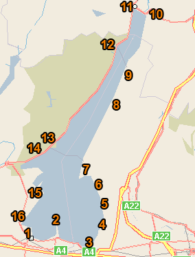 mappa lago di Garda
